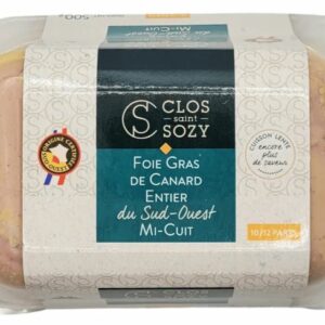 Foie gras de canard entier du Sud-Ouest 500gr au poivre mi-cuit
