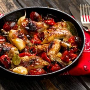 Saucisse fraiche de canard à la Basquaise